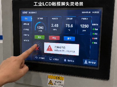 工业LCD触摸屏失灵的原因及解决方法