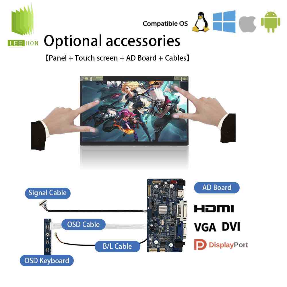 TL070FVXS02天马7寸LCD工业液晶屏eDP接口
